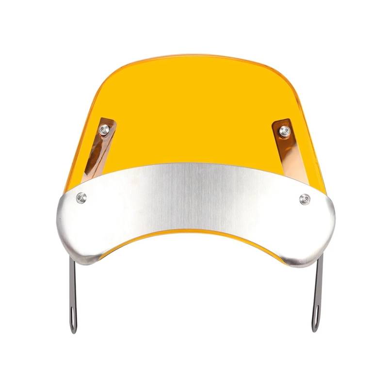 MEUIXT Motorrad-Scheinwerfer-Windschutzscheibe, Windabweiser, Windschutzscheibe, Universell, Kompatibel Mit Den Meisten Modellen(Yellow A style) von MEUIXT