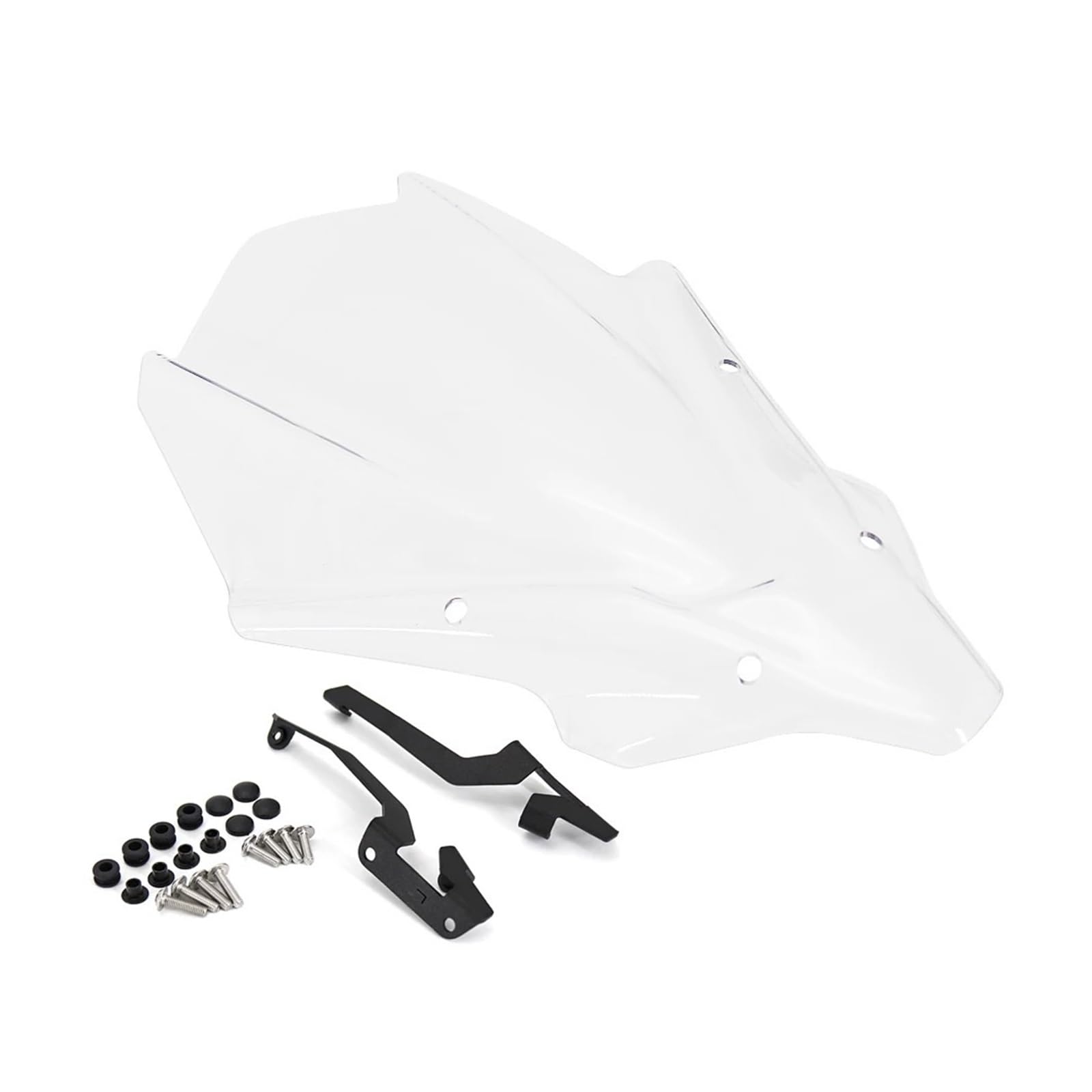 MEUIXT Motorrad Windschutzscheibe Windschutzscheibe Verkleidung Deflektor Abdeckung Windabweiser Visier Kompatibel Mit MT-07 2021- MT07 MT 07 Mt07 2021(Transparent) von MEUIXT