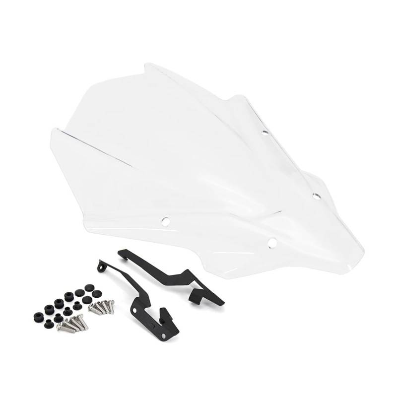 MEUIXT Motorrad Windschutzscheibe Windschutzscheibe Verkleidung Deflektor Abdeckung Windabweiser Visier Kompatibel Mit MT-07 2021- MT07 MT 07 Mt07 2021(Transparent) von MEUIXT