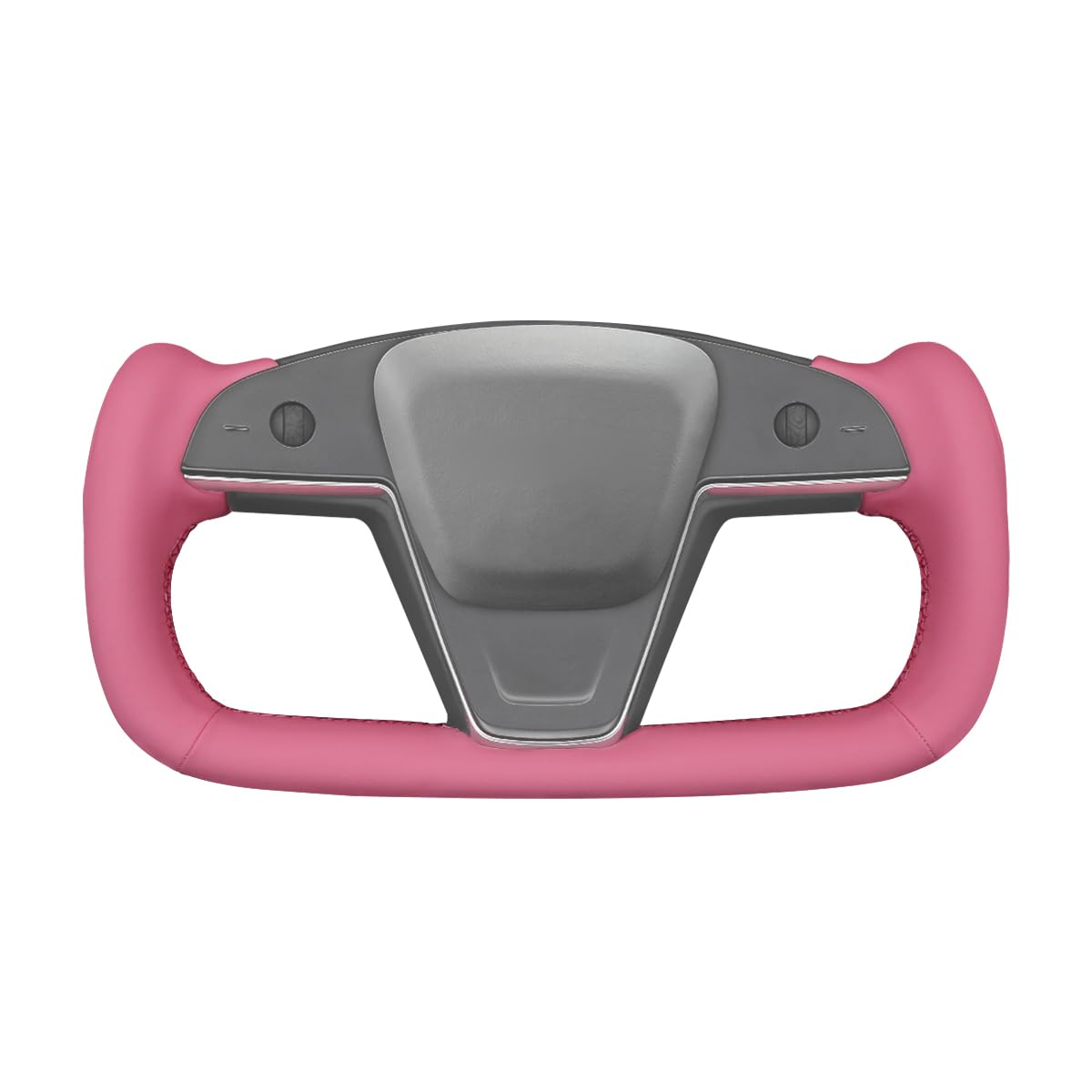 MEWANT DIY Rosa Glatte Kunstleder-Lenkradabdeckung für Tesla Model S 2022–2023/Modell X 2022–2023 Yoke-Lenkrad MEWANT DIY Rosa Glatte Kunstleder-Lenkradabdeckung für Tesla Model S 2022–2023/Modell X 2022–2023 Yoke-Lenkrad von MEWANT