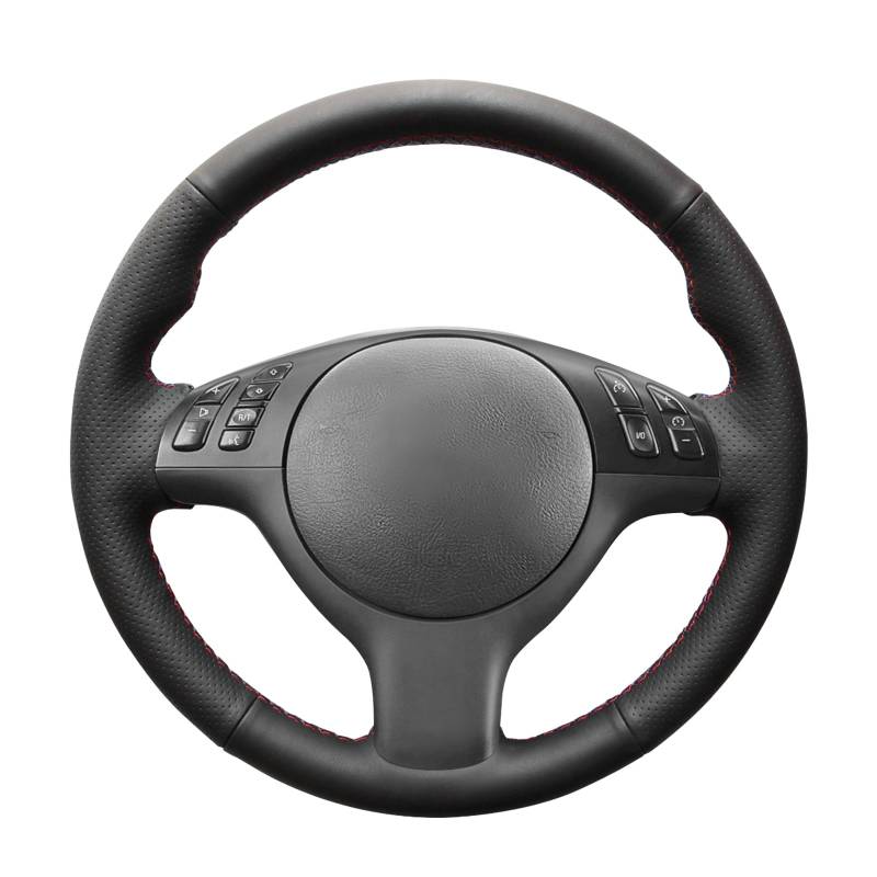 Mewant Lenkradbezug aus Mikrofaser-Leder für BMW 3er E46 E46/5 Serie 2004-2005/5er Serie E39 2002-2003 / M3 2001-2006 / M5 2000-2003 von MEWANT