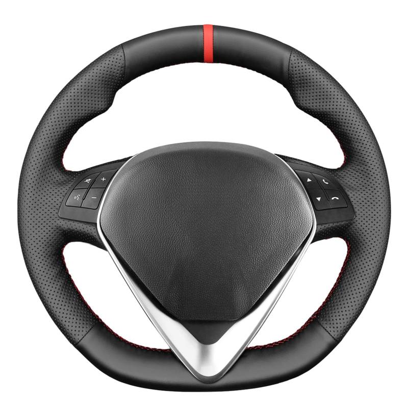MEWANT Lenkradbezug für Alfa Romeo Giulietta/MiTo （D-Form-Lenkrad） DIY Hand Nähen Lenkradhülle von MEWANT