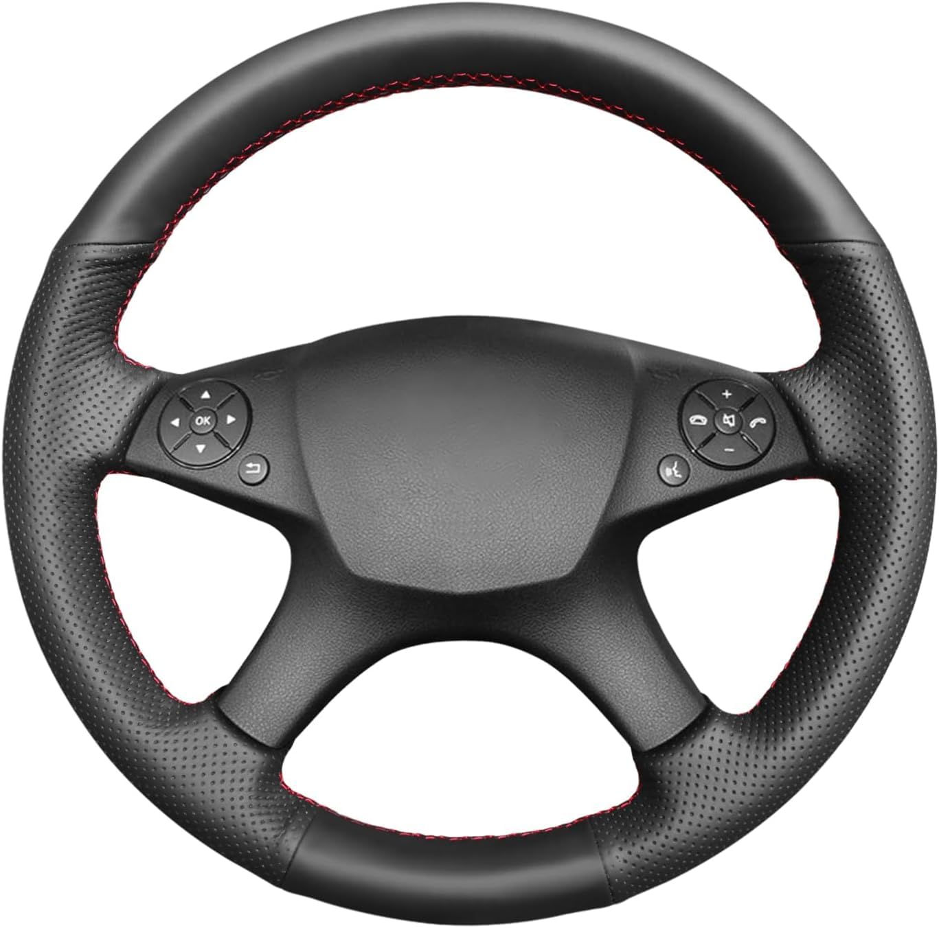 MEWANT Lenkradbezug für Benz W204 C-Klasse 2007-2010 C280 C230 C180 C260 C200 C300 per Hand Nähen Lenkradschoner MEWANT Lenkradbezug für Benz W204 C-Klasse 2007-2010 C280 C230 C180 C260 C200 C300 per Hand Nähen Lenkradschoner von MEWANT