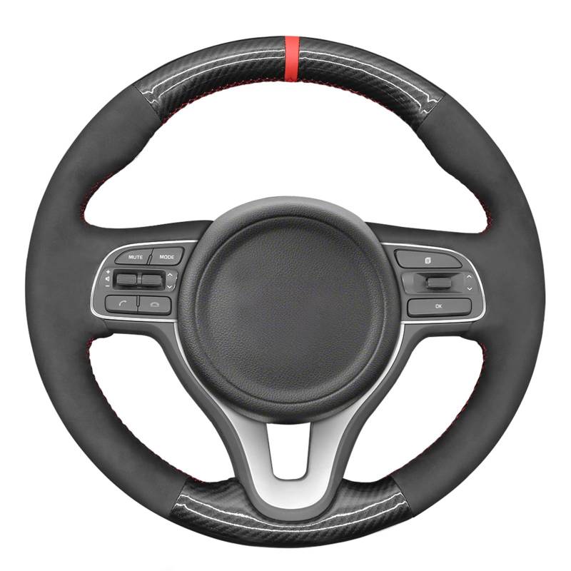MEWANT Lenkradbezug für Kia Sportage/NIRO/Optima per Hand Nähen Lenkradschoner von MEWANT