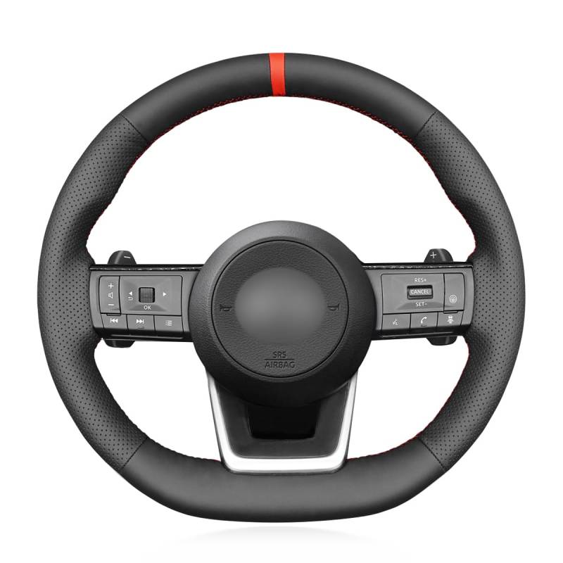 MEWANT Lenkradbezug für Nissan Rogue Pathfinder Qashqai X-Trail 2021-2023 per Hand Nähen Lenkradschoner von MEWANT