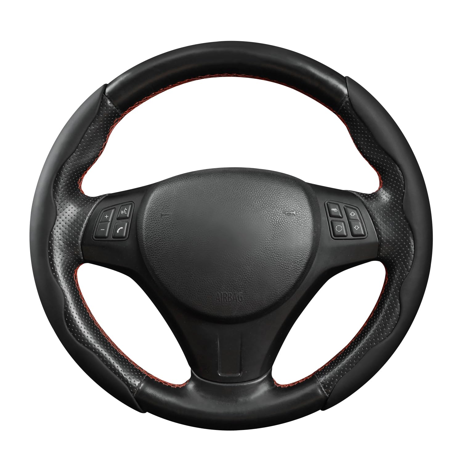 MEWANT Universeller, segmentierter Lenkradbezug in Schwarz mit flüssigem Gefühl für Ford Mondeo 2014–2020 Edge Galaxy MEWANT Universeller, segmentierter Lenkradbezug in Schwarz mit flüssigem Gefühl für Ford Mondeo 2014–2020 Edge Galaxy von MEWANT