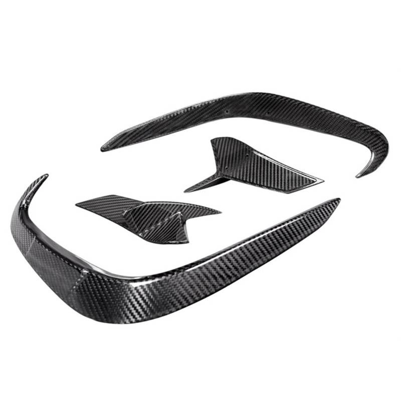 MEXWLOP, for, 8er G14 G15 G16 M Sport 2018-2021 Heckstoßstangen-Entlüftungsabdeckung, Verkleidung aus Kohlefaser, Nebelscheinwerferrahmen, Splitter, Spoiler-Kit Nebelscheinwerferabdeckung für die vo von MEXWLOP