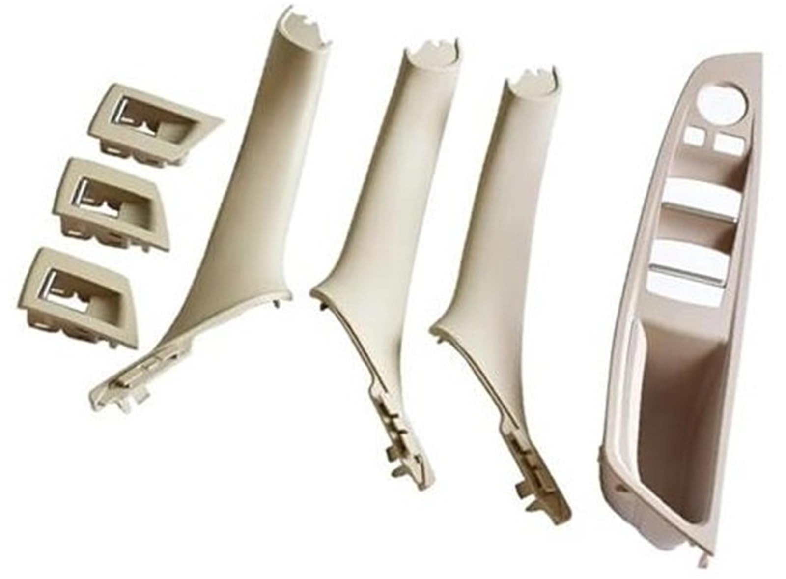MEXWLOP, for, F10 2010-2017 RHD rechts vorne Auto Fahrersitz Armlehne Innentürgriff Innenverkleidung Pull Trim Cover Autotür-Zuziehgriff(Oyster-7Pcs) von MEXWLOP