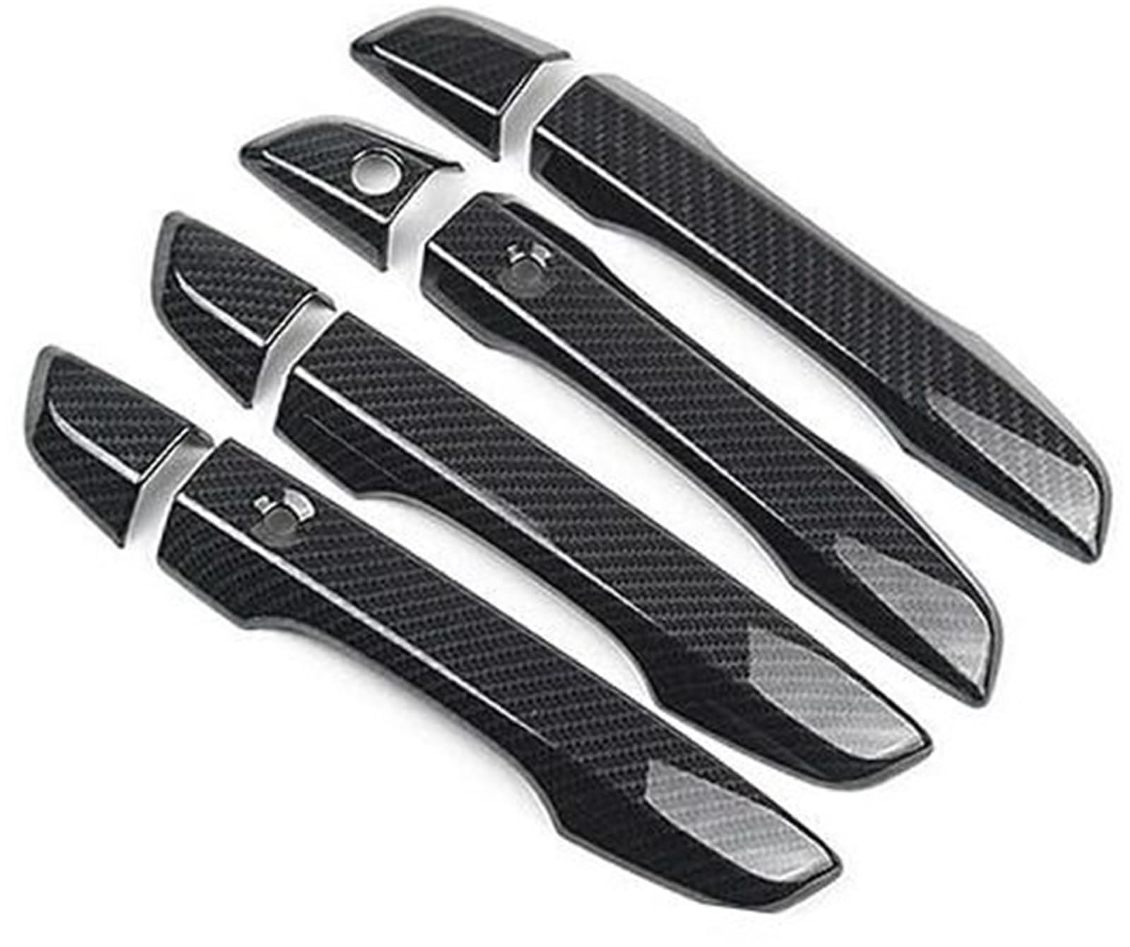 MEXWLOP, for Civic, 2016 2017 2018 2019 Chrom-Carbon-Faser-Stil Türgriffabdeckung Zierleiste Overlay Auto-Styling-Formteil Türgriffabdeckung aus Kohlefaser(Black 2 Buttons) von MEXWLOP