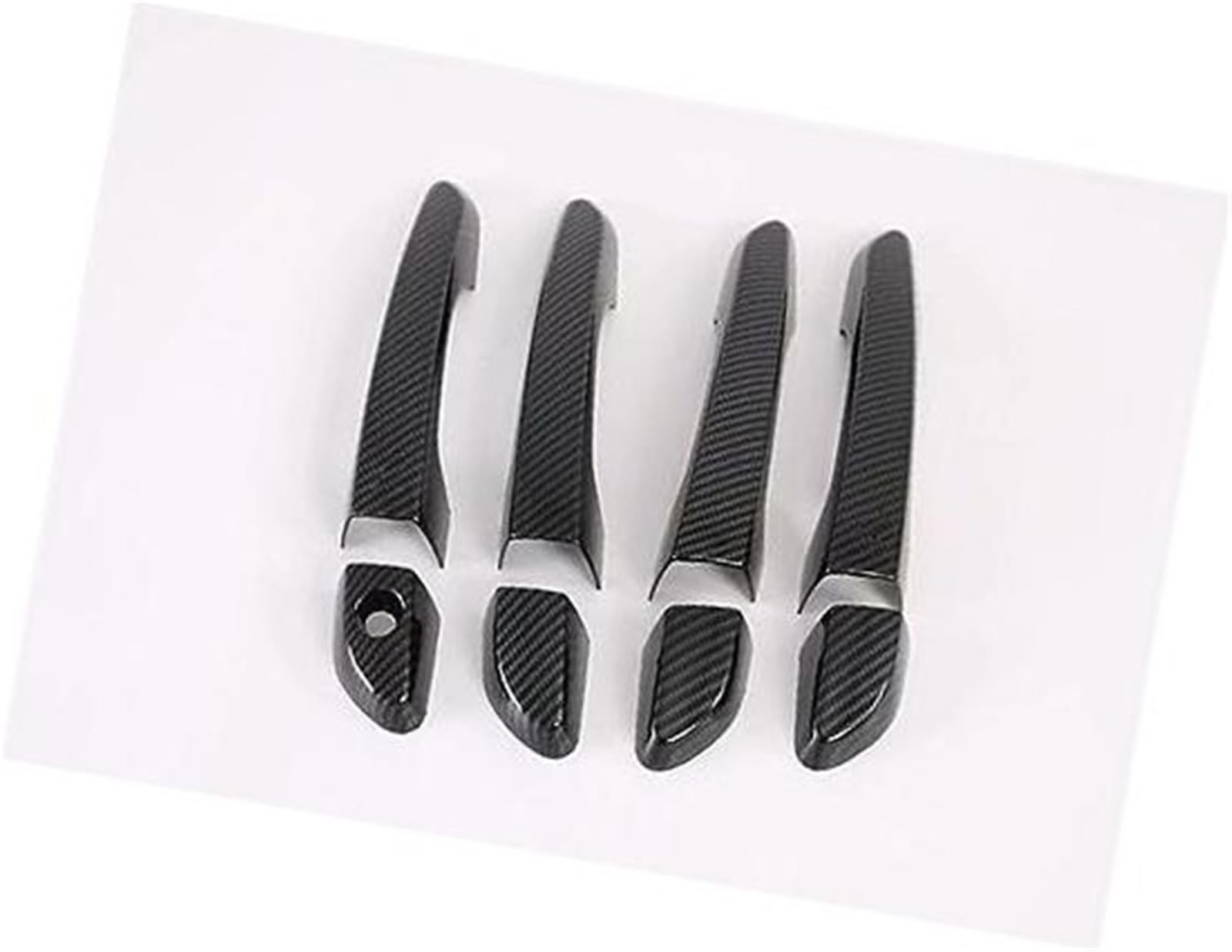 MEXWLOP, for Hyundai, Kona 2017 2018 2019 2020 Kohlefaser-Chrom-Autotürgriffschalenabdeckung Türgriffabdeckung aus Kohlefaser(Black Carbon 0 Button) von MEXWLOP