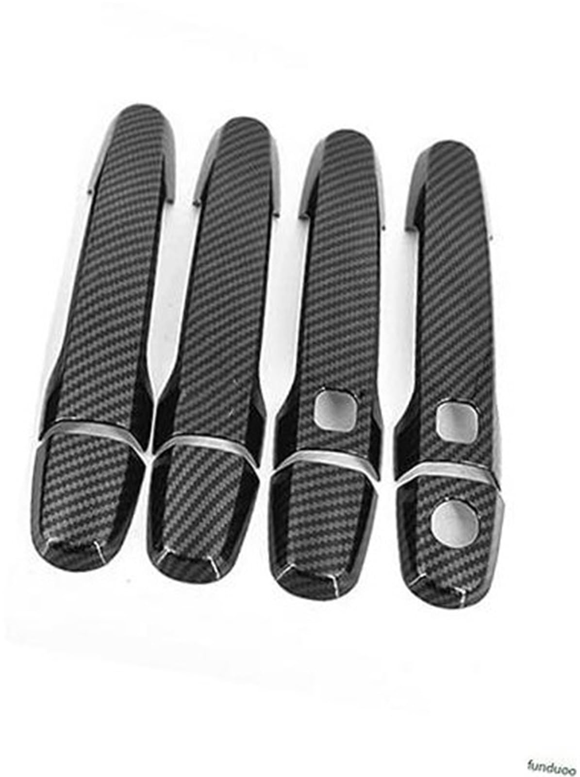 MEXWLOP, for Hyundai, Santa Fe 2007 2008 2009 2010 2011 2012 Kohlefaser-Chrom-Autotürgriffabdeckung Türgriffabdeckung aus Kohlefaser(Black 2 Buttons) von MEXWLOP