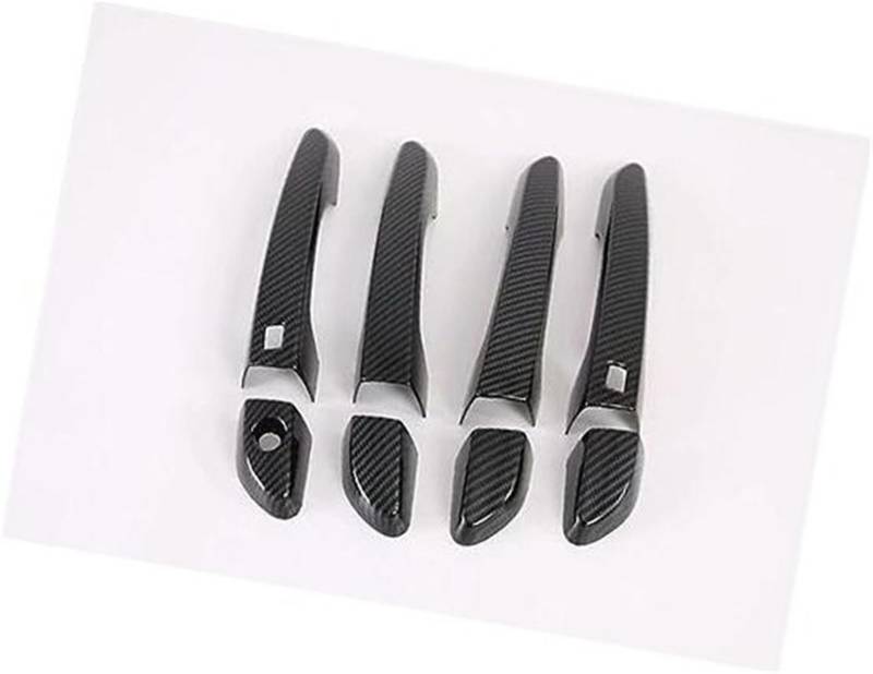 MEXWLOP, for Hyundai, Tucson 2015 2016 2017 2018 2019 Kohlefaser-Chrom-Autotürgriffschalenabdeckung Türgriffabdeckung aus Kohlefaser(Black Carbon 2 Buttons) von MEXWLOP