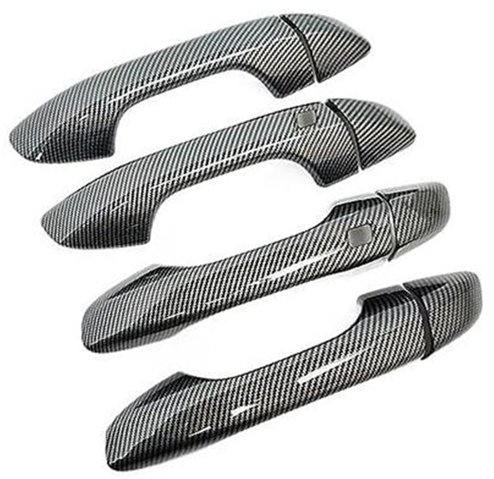 MEXWLOP, for Kia, Sportage QL KX5 2016-2020 Kohlefaser-Chrom-Autotürgriffschalenabdeckung Türgriffabdeckung aus Kohlefaser(Black C 0key 2button) von MEXWLOP