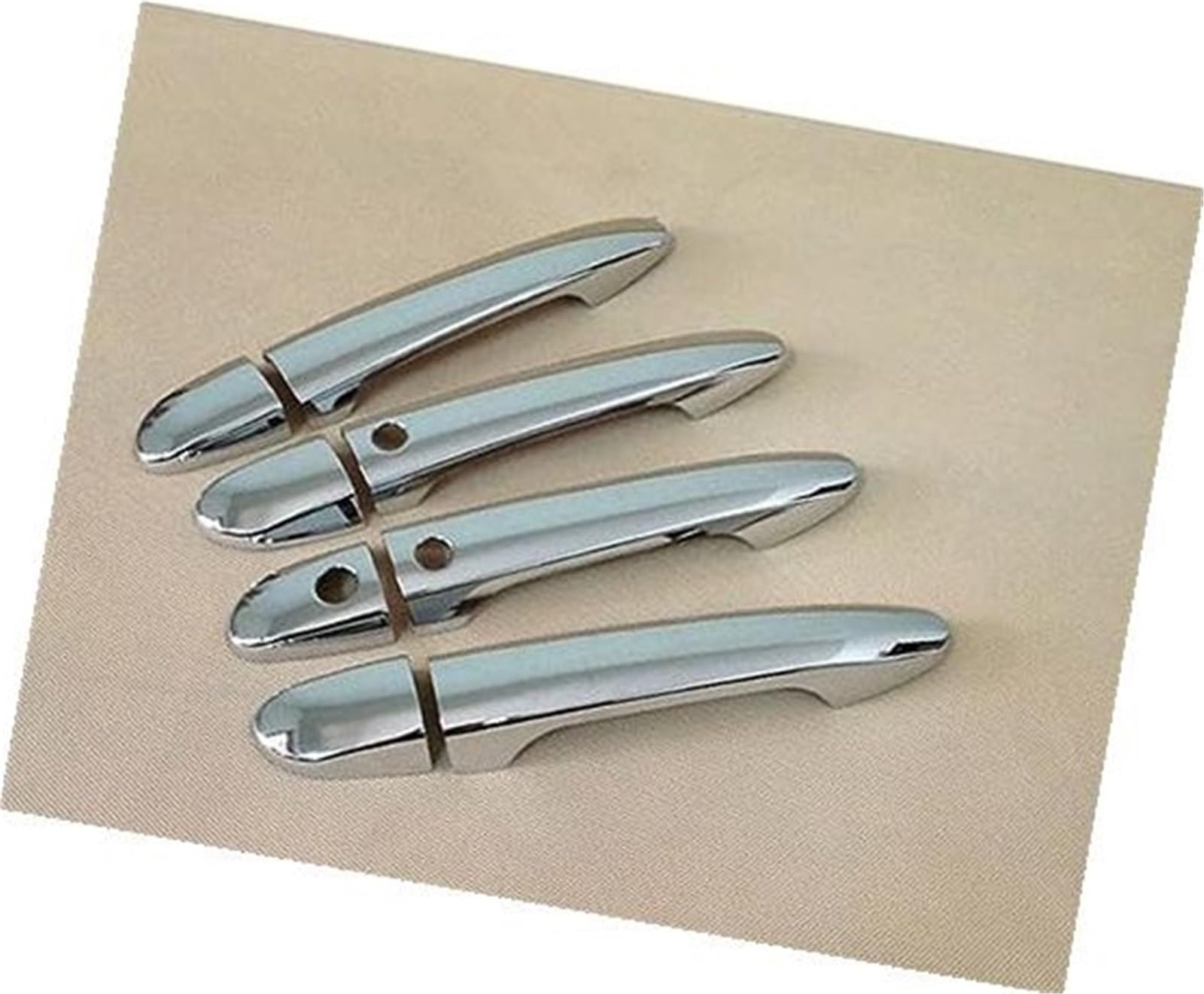 MEXWLOP, for Mazda, 2 2008-2019, for Mazda, 3 2010-2019, for Mazda, 6 2007-2019 Styling Carbon Fiber Chrome Autotürgriffabdeckung Autozubehör Türgriffabdeckung aus Kohlefaser(Silver 2 Buttons) von MEXWLOP