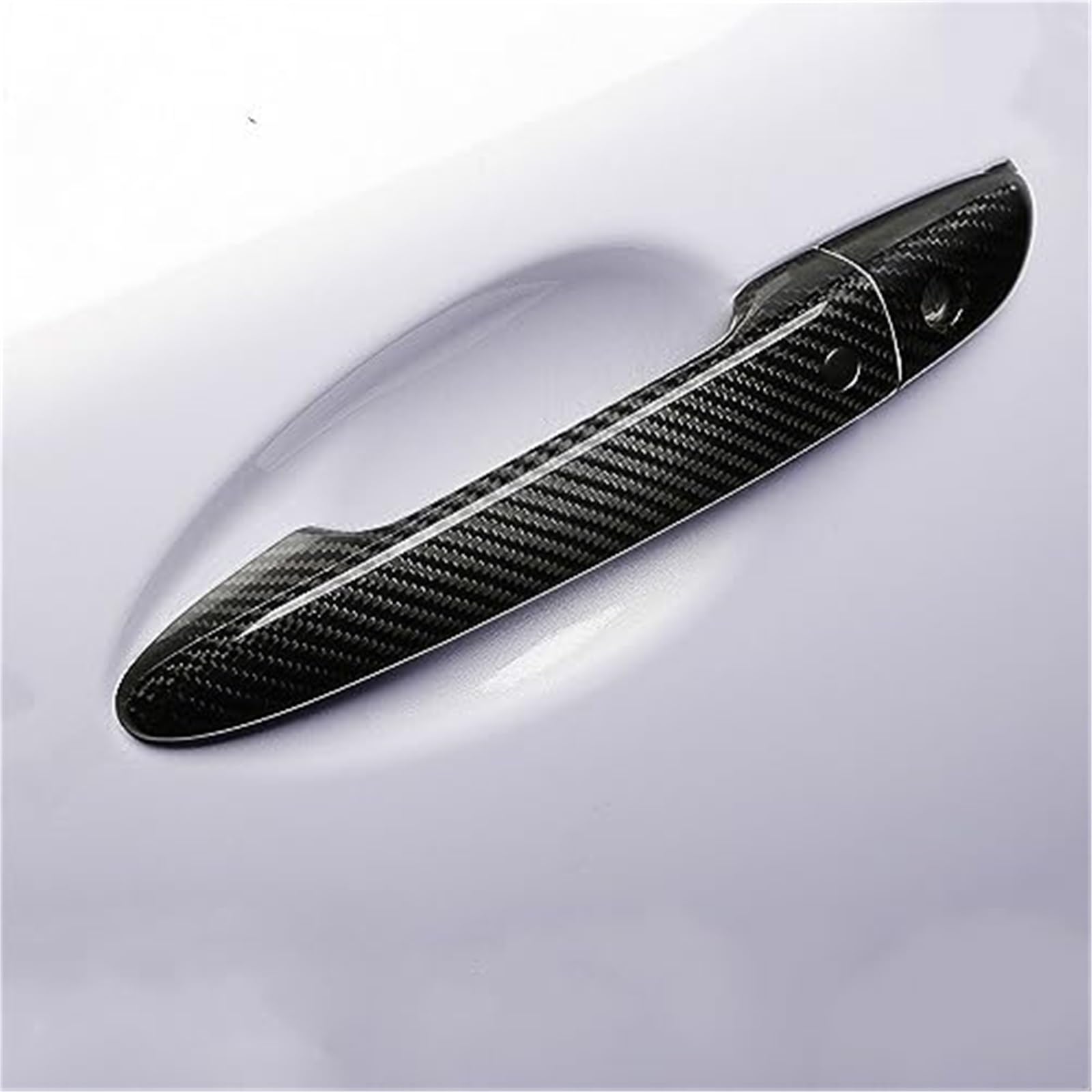 MEXWLOP, for Mazda, Cx-5 Cx5 CX 5 2012-2022 Styling Carbon Fiber Chrome Auto Türgriff Abdeckung Trim Auto Zubehör Türgriffabdeckung aus Kohlefaser(Silver 2 Buttons) von MEXWLOP