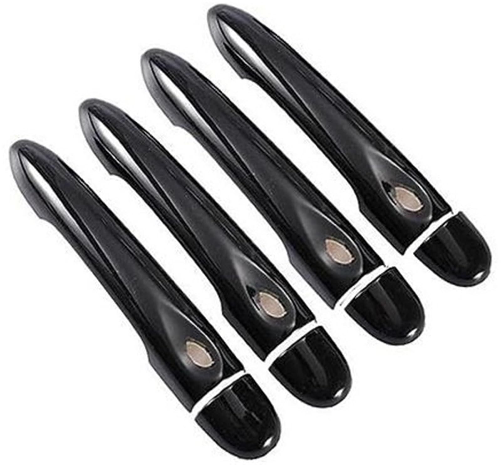 MEXWLOP, for Renault, Fluence 2009–2017, glänzende Schwarze Autotürgriffabdeckung 2010 2011 2012 2013 2014 2015 2016 Türgriffabdeckung aus Kohlefaser(Black 4dr No Key 4 Buttons) von MEXWLOP