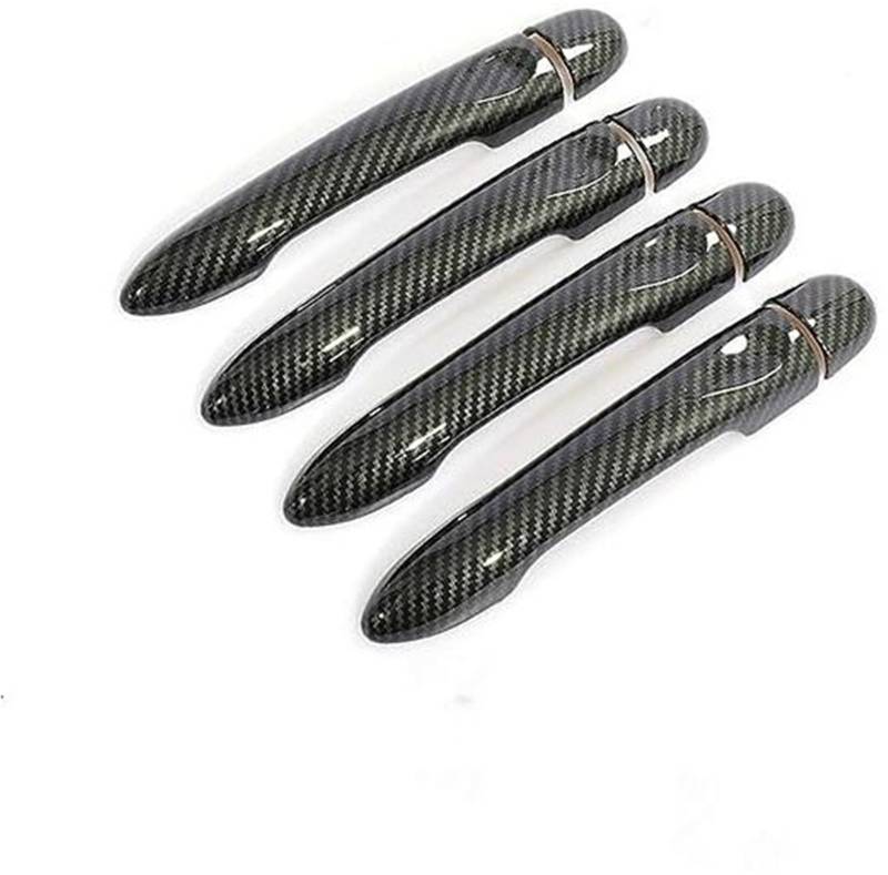 MEXWLOP, for Renault, Zoe ZE 2012 2013 2014 2015 2016 2017 Kohlefaser-Autotürgriffabdeckung Türgriffabdeckung aus Kohlefaser(Black 4dr No Key No Button) von MEXWLOP