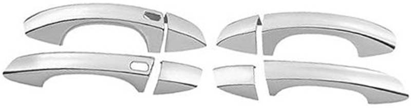 MEXWLOP, for Skoda, for Superb 3 2016 2017 2018 2019 2020 2021 Chrom-Auto-Seitentürgriffabdeckung Türgriffabdeckung aus Kohlefaser(Silver 2 Buttons) von MEXWLOP