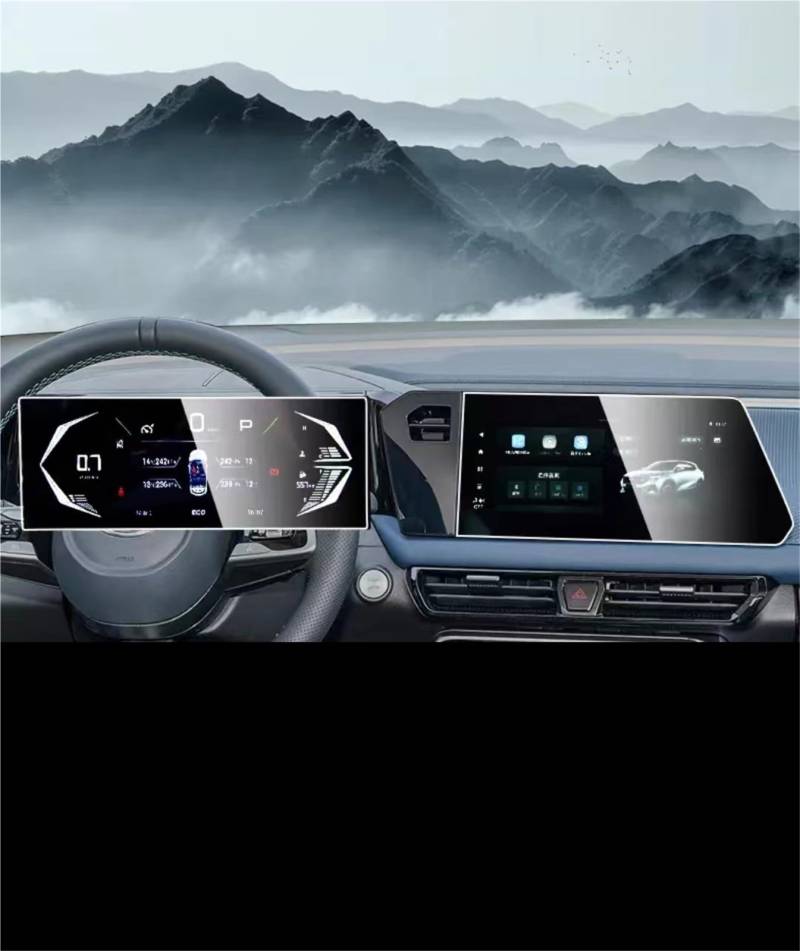 MEXWLOP, for Trumpchi, GAC GS3 2023-2024 10,25-Zoll-Touchscreen-Navigations-GPS und Armaturenbrett-Schutzfolie aus gehärtetem Glas Blendfreie Autoscheibenfolie von MEXWLOP