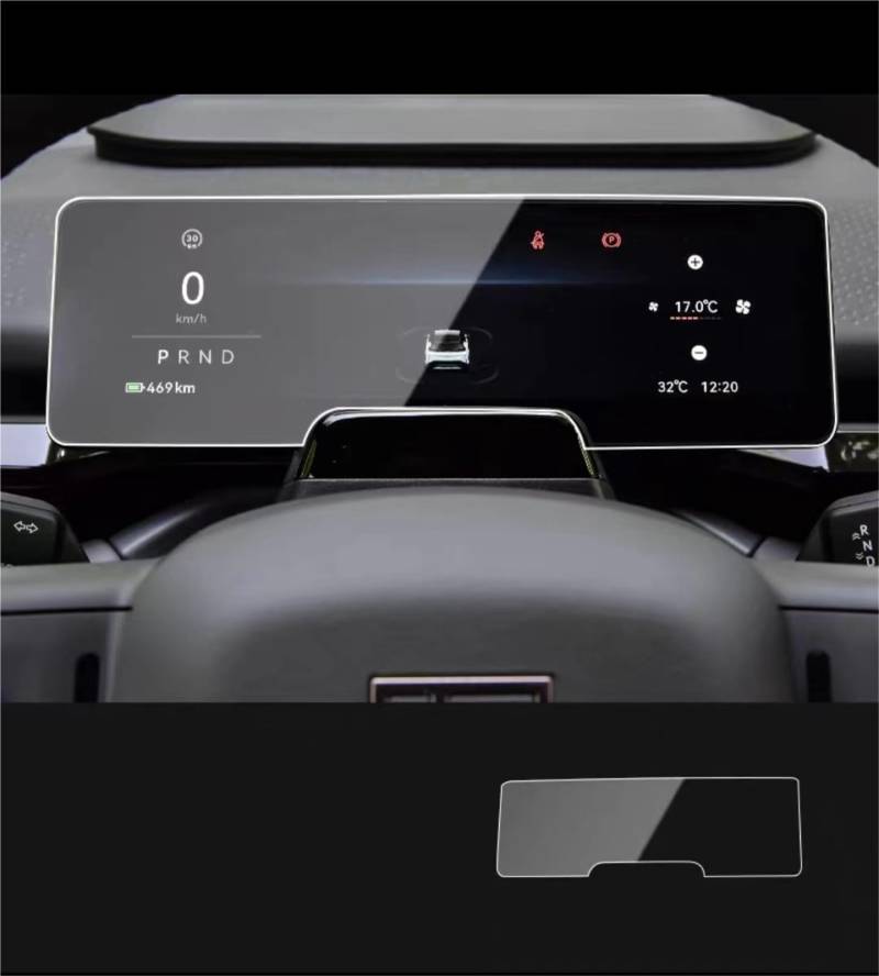 MEXWLOP, for Zeekr, X 2023 2024 14,6 Zoll Touchscreen-Navigationsschutz und Armaturenbrett-Zubehör Hartglasfolie Blendfreie Autoscheibenfolie(Dashboard) von MEXWLOP