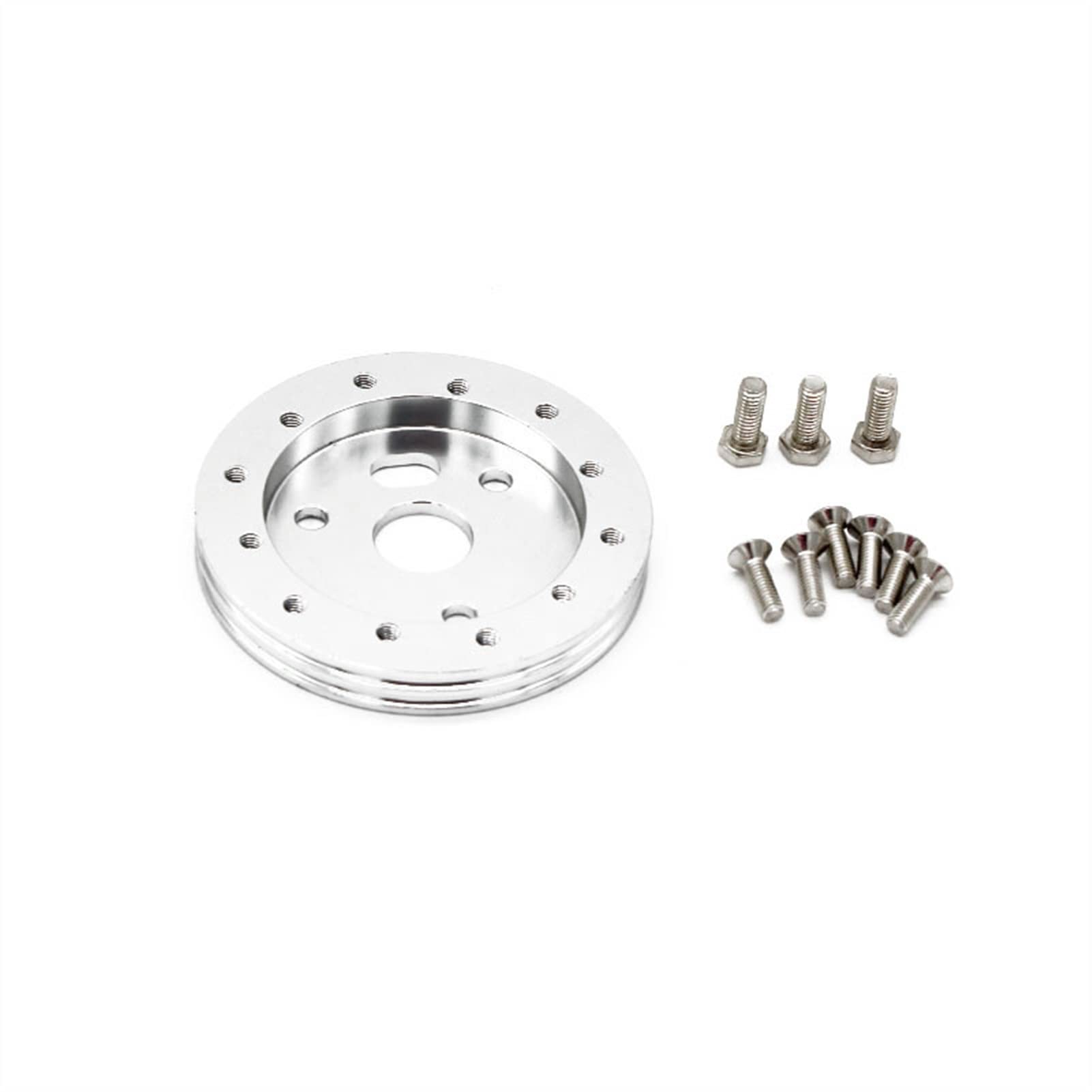 MEXWLOP 0, 5 Zoll 6 Loch Auto Lenkrad Hub Adapter Boss Kit Zuschuss APC 3 Loch Auto-Lenkradnabe(Silver) von MEXWLOP