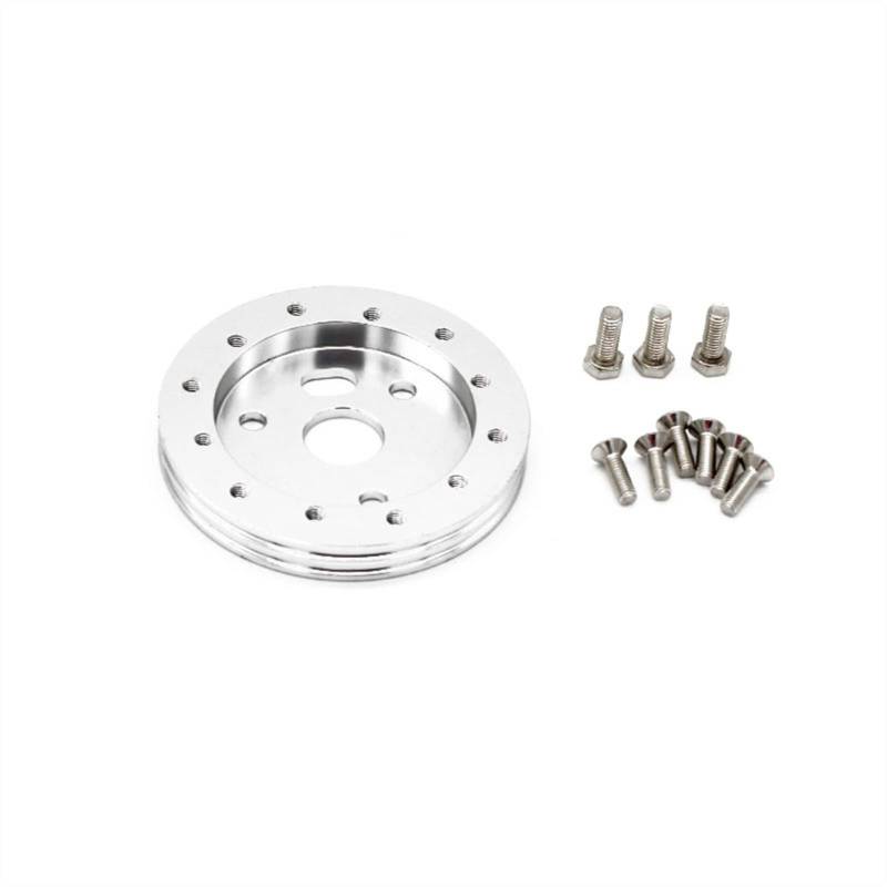 MEXWLOP 0, 5 Zoll 6 Loch Auto Lenkrad Hub Adapter Boss Kit Zuschuss APC 3 Loch Auto-Lenkradnabe(Silver) von MEXWLOP