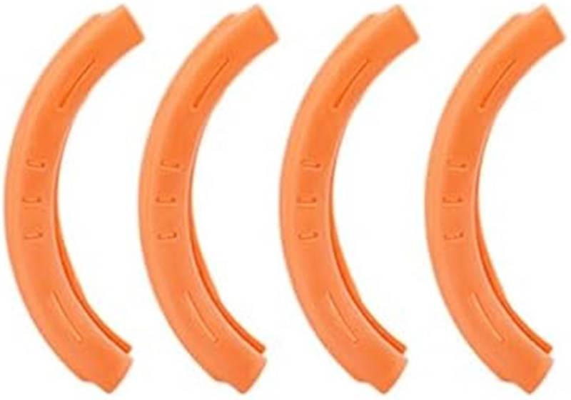 MEXWLOP 2 Propellerschutz, 4er-Pack Antikollisionspaddel-Schutzringabdeckung, Propellerstoßstangen-Crashring, TPE-Schutzabdeckung kompatibel, for DJI, 2 Drohnenzubehörteile (Orange) Propellerschutz von MEXWLOP