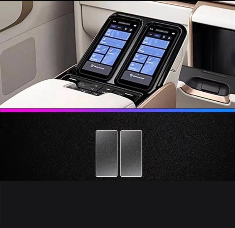 MEXWLOP 2 STÜCK PET-FILMSCHUTZ, for Lexus, LM 350H 500H 2023 2024 Auto-Armlehne hinten, Medienbildschirm-Schutzzubehör Blendfreie Autoscheibenfolie von MEXWLOP