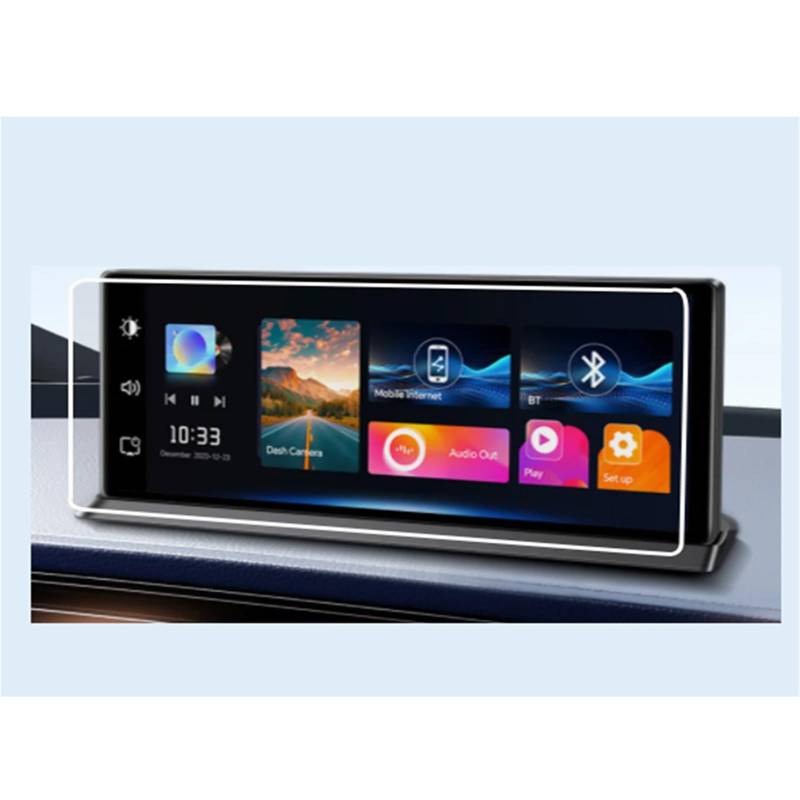 MEXWLOP 2 STÜCKE PET-Schutz OBDPEAK K2 Pro 11,3 Zoll Videorecorder GPS-Navigation Armaturenbrett Schutzfolie LCD-Bildschirm Kratzfest Blendfreie Autoscheibenfolie von MEXWLOP