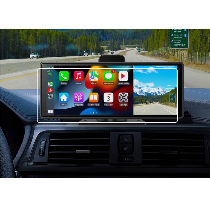 MEXWLOP 2 STÜCKE PET-Schutzfolie Imagebon Universal 10,26 Zoll Videorecorder GPS-Navigation Armaturenbrett Schutzfolie LCD-Bildschirm Blendfreie Autoscheibenfolie von MEXWLOP
