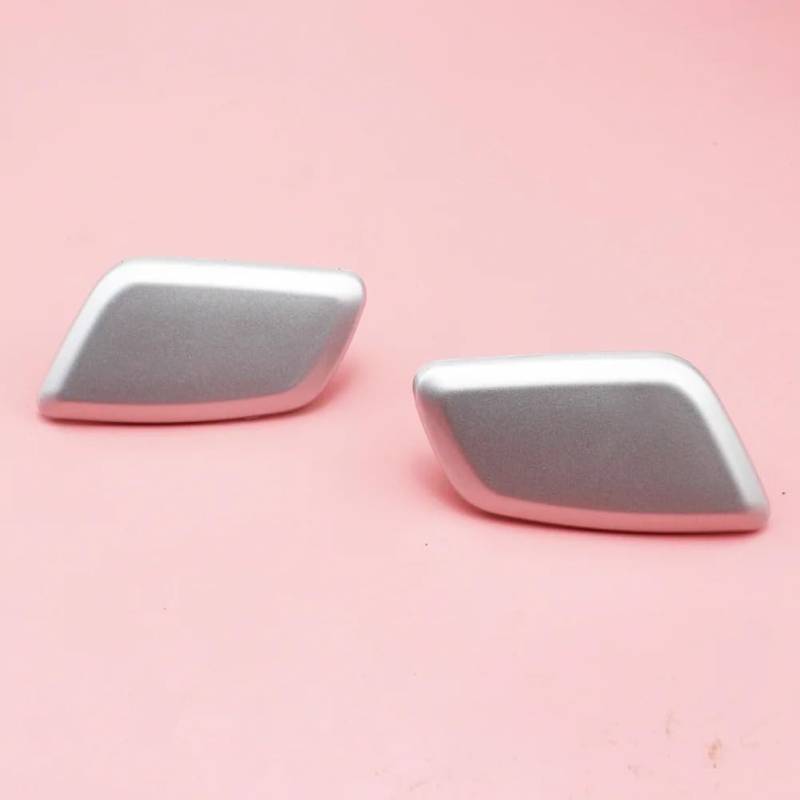 MEXWLOP 2PCS, for, for Chrysler, for Sebring 2007-2010 Silber Vorne Links Rechts Scheinwerfer Scheinwerfer Waschmaschine Spray Düse Abdeckung Kappe für Scheinwerferwaschdüse(Silver) von MEXWLOP