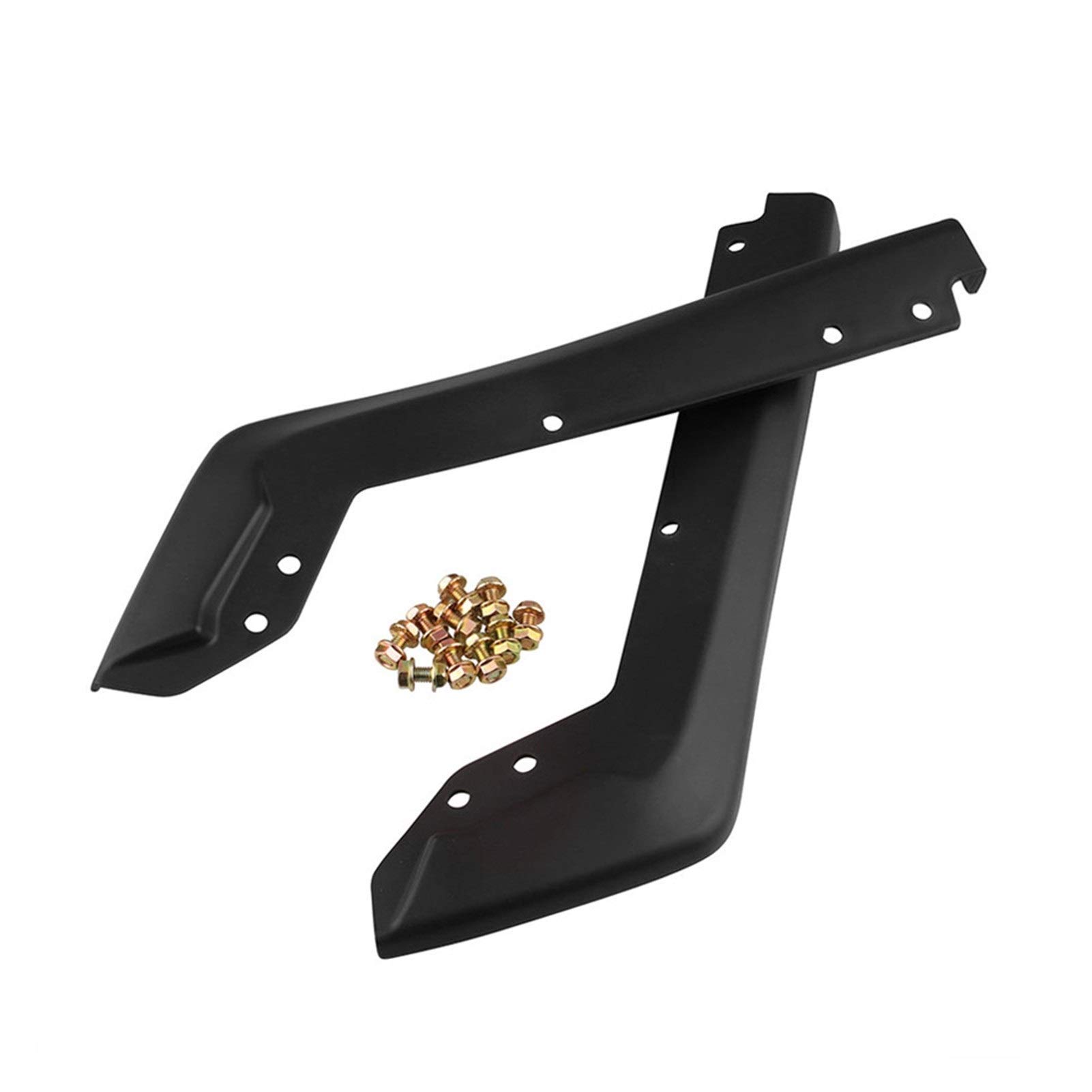 MEXWLOP 2Pcs Auto Hinten Stoßstange Unteren Ecke Volant Abdeckungen Splitter Spoiler Schürze Ecke Volant Schwarz Autospoilerverkleidung von MEXWLOP