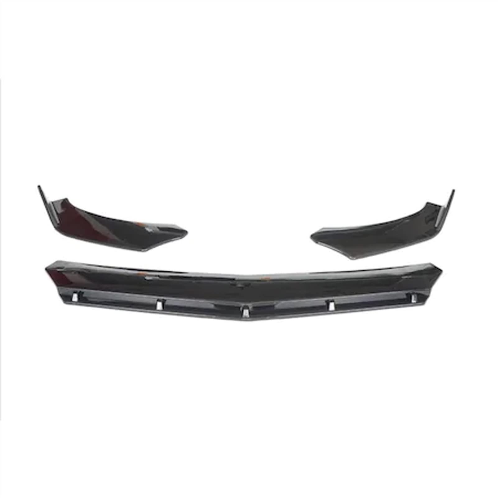 MEXWLOP 3 Stück Auto-Frontstoßstangenlippe, glänzend, Splitter, Diffusor, Body-Kit, Spoiler-Stoßstangen, for VW, Transporter T6, Schwarz Frontstoßstangenlippe MEXWLOP 3 Stück Auto-Frontstoßstangenlippe, glänzend, Splitter, Diffusor, Body-Kit, Spoiler-Stoßstangen, for VW, Transporter T6, Schwarz Frontstoßstangenlippe von MEXWLOP