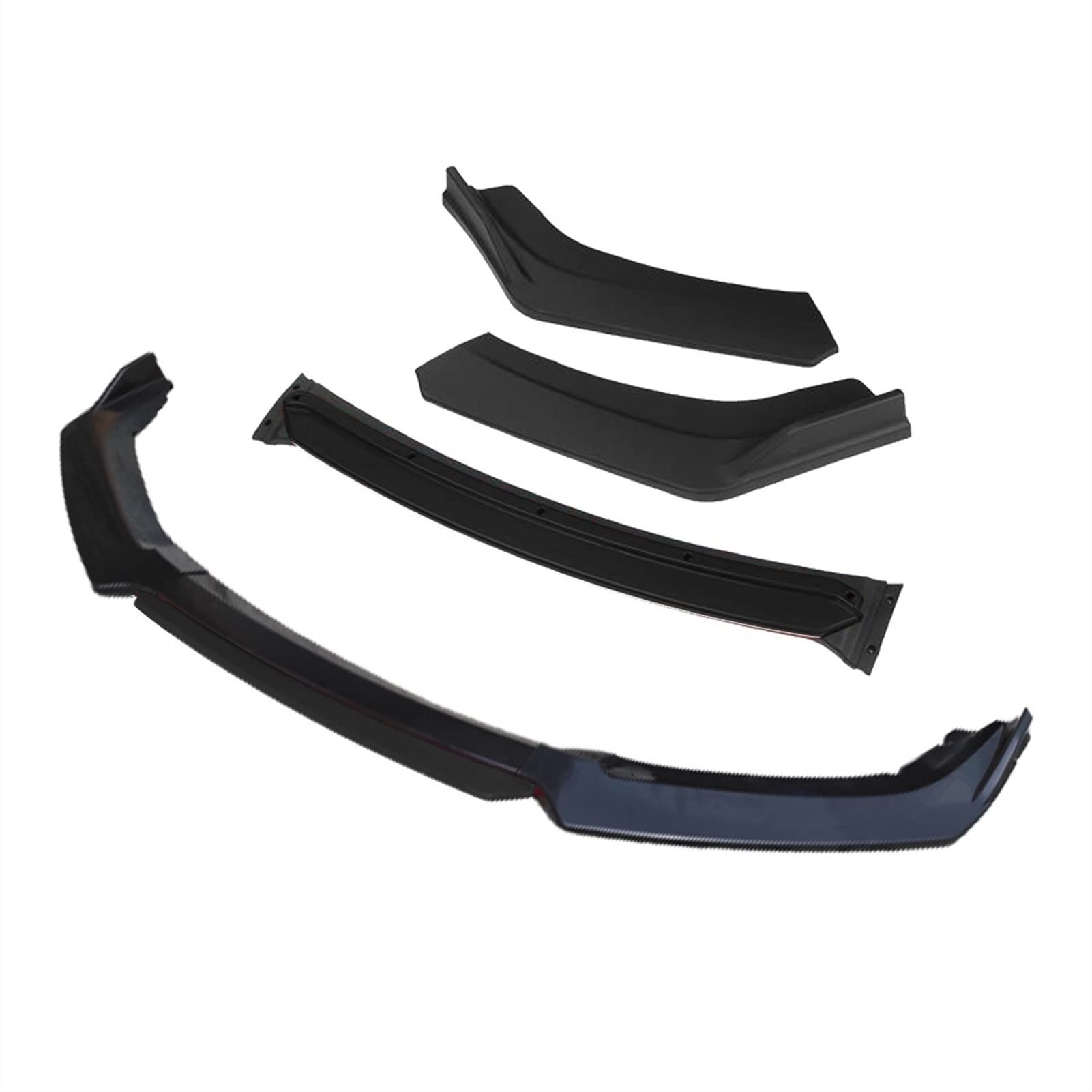 MEXWLOP 3 Stück Autozubehör Frontstoßstange Lippensplitter Diffusor Lip Body Kit Spoiler Stoßstangen, for Toyota, for Corolla, 2009 2014, Schwarz Frontstoßstangenlippe(4pcs+Black) von MEXWLOP