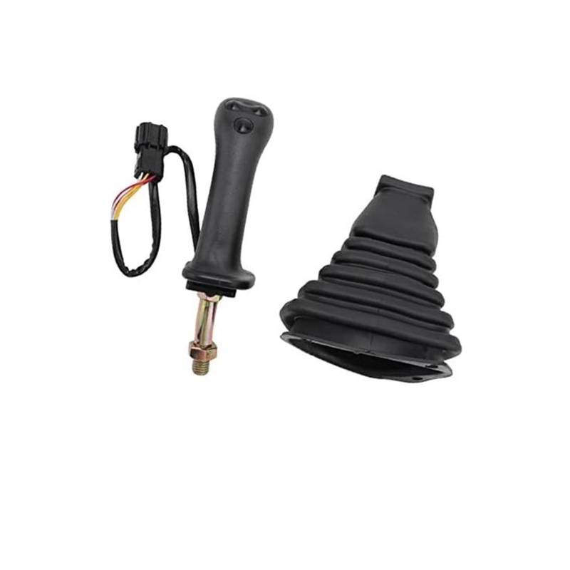 MEXWLOP 3 Tasten Bagger Joystick Assy Griff Getriebe mit Staub Abdeckung, for Doosan DX150 215 225 300 370-9C Rechts Joystick zur Baggersteuerung von MEXWLOP