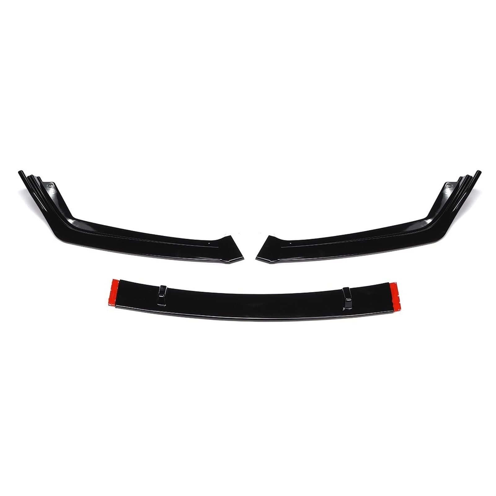 MEXWLOP 3 x Auto-Frontstoßstangen-Lippenkörper-Set, Splitter, Diffusor, Spoiler, Deflektor, Lippenschutz, for Accord, 9.–9.5. 2014–2017 Frontstoßstangenlippe(Glossy Black) von MEXWLOP