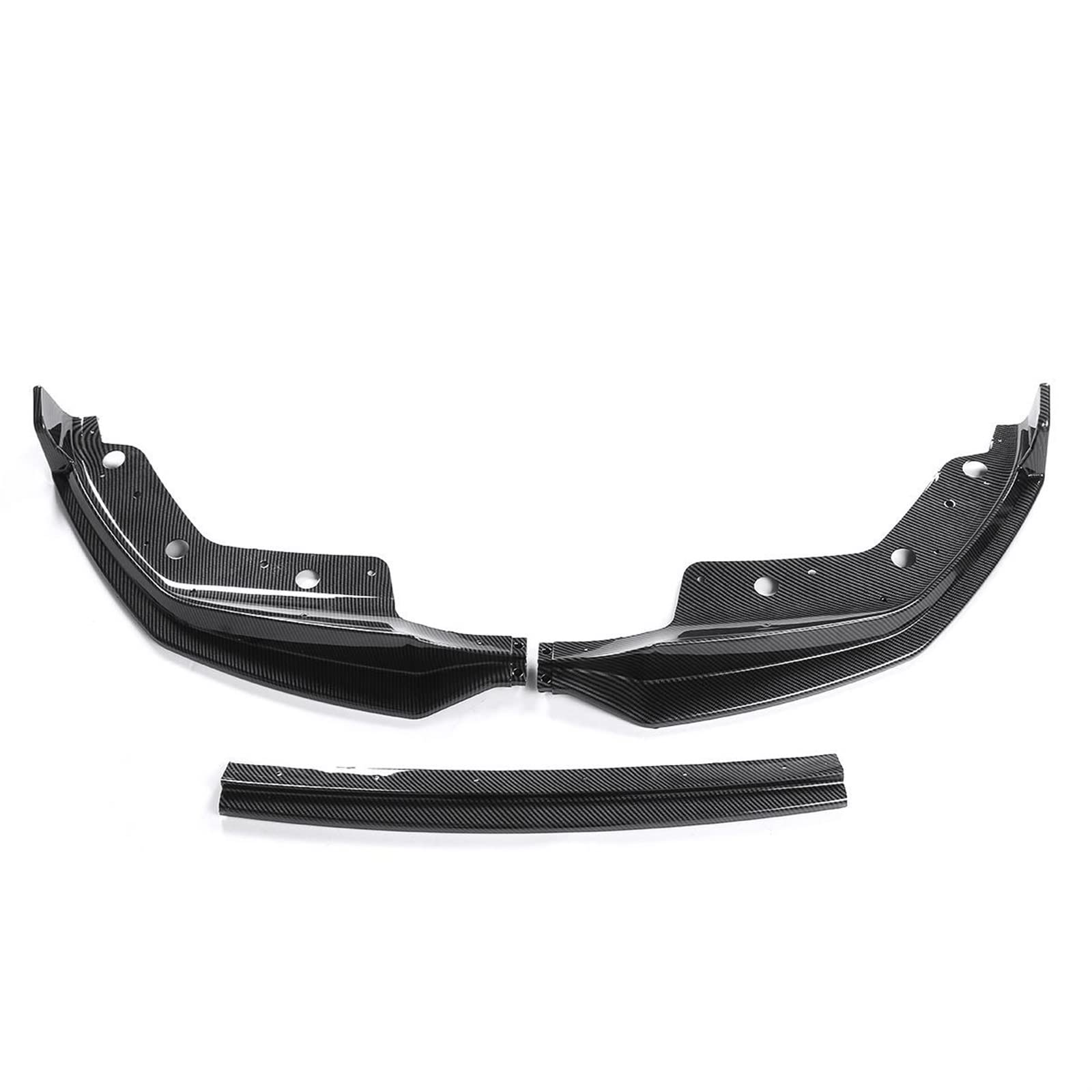 MEXWLOP 3PCS MP Stil G20 Auto Vordere Stoßstange Lip Spoiler Splitter Diffusor Abnehmbare Körper Kit Abdeckung Schutz, for, 3 Serie G20 2019 2020 Frontstoßstangenlippe(Carbon Fiber Look) von MEXWLOP