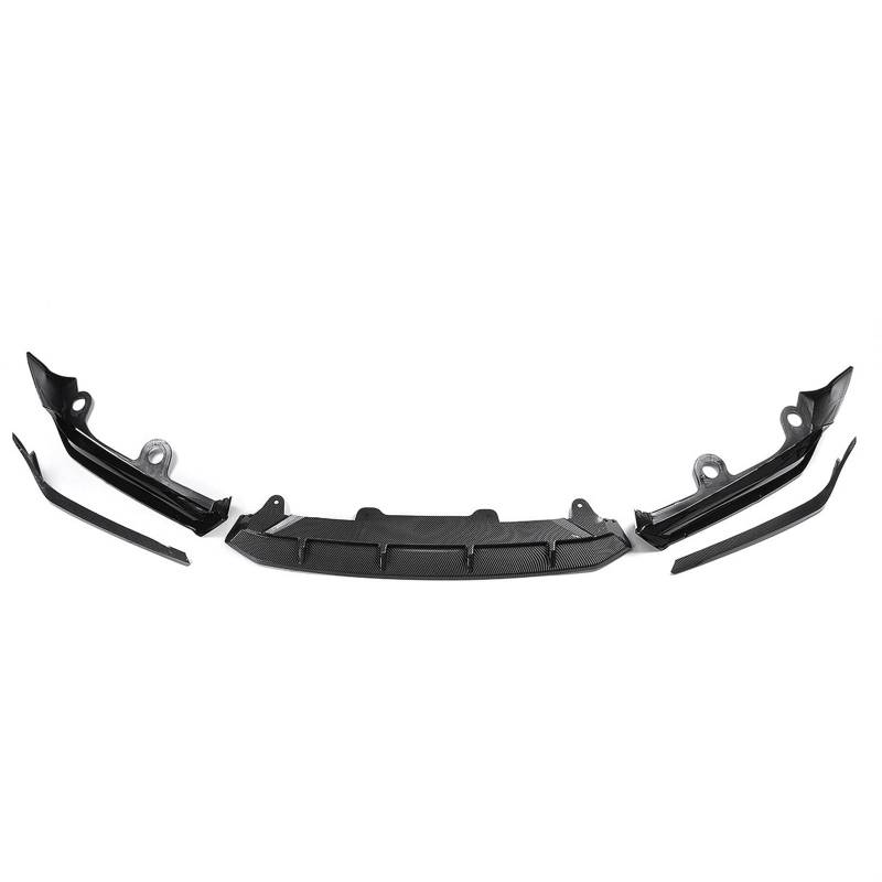 MEXWLOP 3X Frontstoßstange Lip Spoiler Splitter Surround Moulding Cover Trim Body Kit ACR Style, for Accord, 10. Generation 2018-2020 Frontstoßstangenlippe(Black Carbon Fiber L) von MEXWLOP