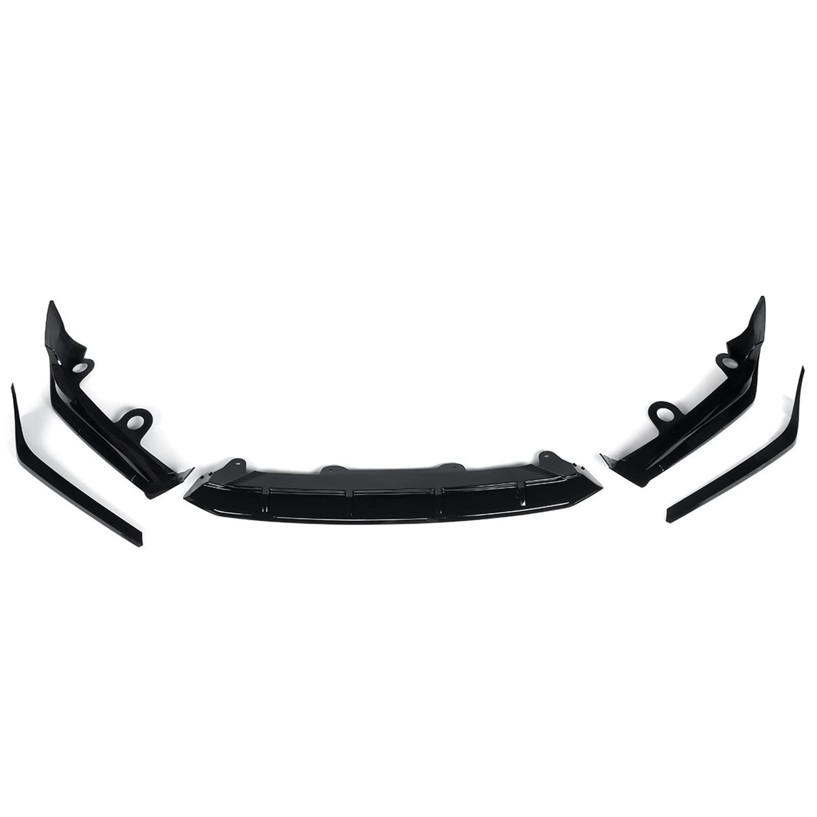MEXWLOP 3X Frontstoßstange Lip Spoiler Splitter Surround Moulding Cover Trim Body Kit ACR Style, for Accord, 10. Generation 2018-2020 Frontstoßstangenlippe(Glossy Black) von MEXWLOP