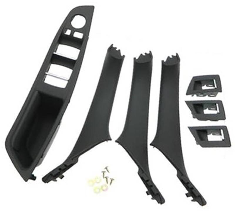 MEXWLOP 3X RHD Auto-Innentürgriff Innentürverkleidung Zugverkleidungsabdeckung, for, 5 Serie F10 F11 520 525 Schwarz RHD 51417225875 51417225849 Autotür-Zuziehgriff von MEXWLOP