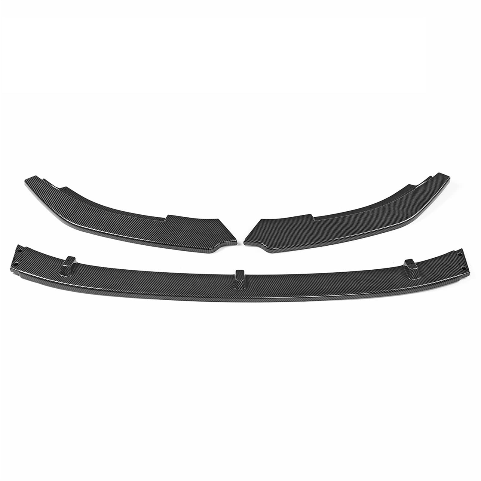 MEXWLOP 3xCar Frontstoßstange Splitter Lippendiffusor Body Kit Spoiler Guard Deflektor Lippen Schutzabdeckung, for VW, for Golf MK6 GTI 2010-2013 Frontstoßstangenlippe(Carbon Fiber Look) von MEXWLOP