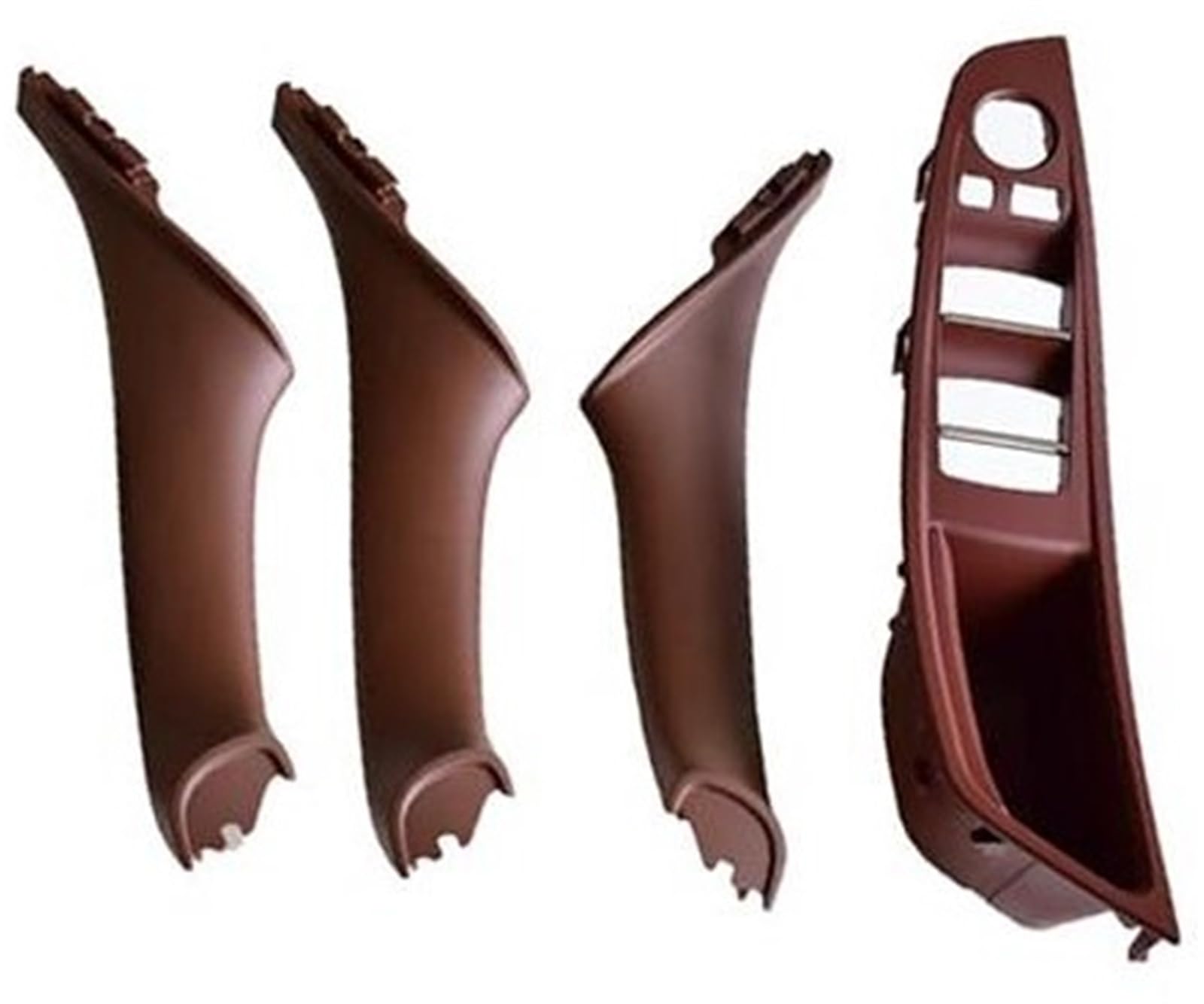 MEXWLOP 4 7-teiliges Set Rechtslenker RHD, for, 5er F10 F11 520 525 Rotweingrau Auto-Innentürgriff Innenverkleidung Zugverkleidung 51417225851 Autotür-Zuziehgriff(Wine Red-4Pcs) von MEXWLOP