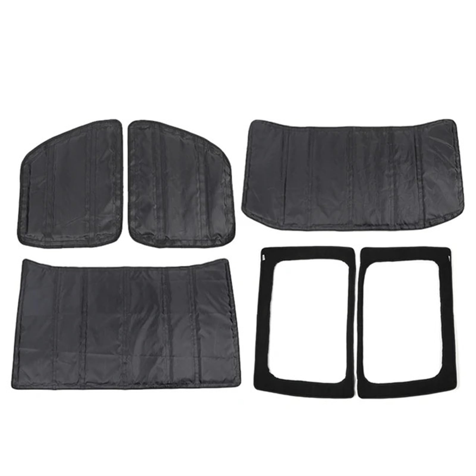 MEXWLOP 4-Türer, for Jeep, for Wrangler JL 2018–2022, Dachhimmel, Wärmedämmung, Baumwolle, Kits, Schalldämpfer-Abdeckung, Zubehör Heckstoßstangenschutz fürs Auto(2PCS JL 4-Door) von MEXWLOP