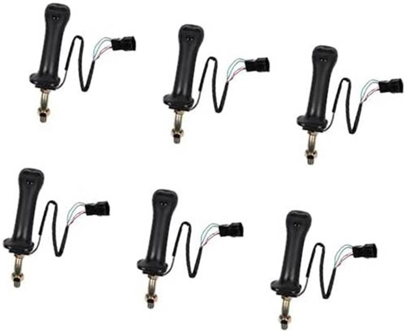 MEXWLOP 6X 3 Tasten Bagger Joystick Assy Griff Getriebe, for Doosan DX150 215 225 300 370-9C Links Joystick zur Baggersteuerung von MEXWLOP