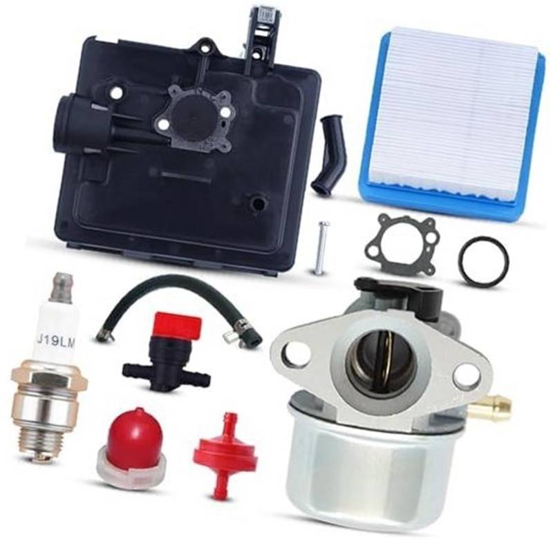 MEXWLOP 799868 Vergaser, for 694882 698444 498254 798170 498170 49-817-0 497347 498966 4-7 PS 122000 Serie Motoren mit Luftfilter Zündkerze Ersatzteile Rasenmäher-Zündkerze von MEXWLOP