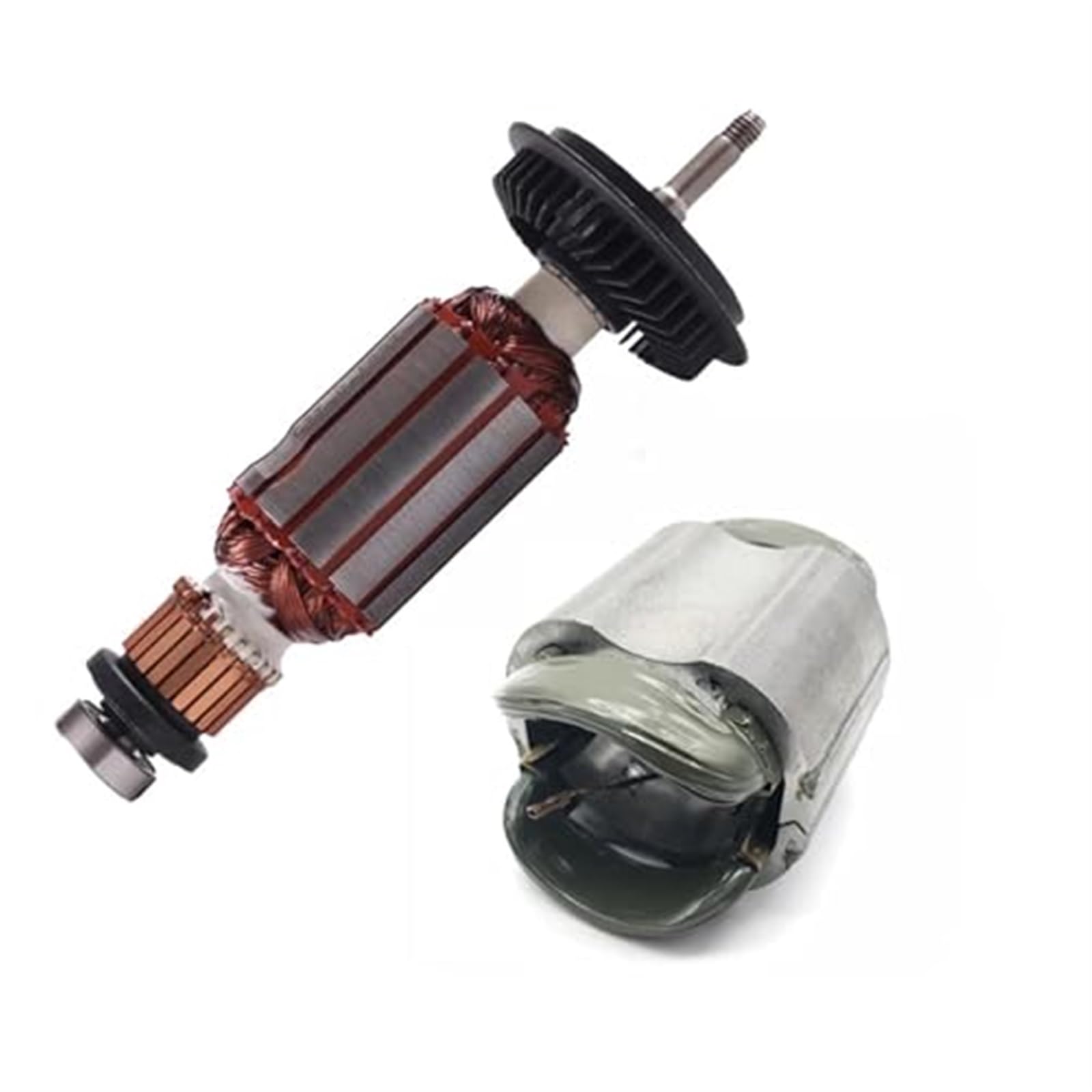 MEXWLOP AC220-240V Rotor Anker Anker Stator, for Bosch, GWS850C GWS8-100 GWS8-125C GWS8-100CE GWS8-125 Winkelschleifer Ersatzteile Anker Rotor Anker(Black Rotor) von MEXWLOP