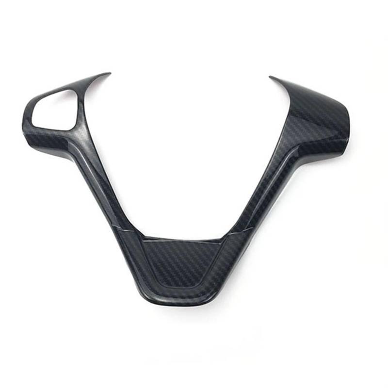 MEXWLOP Auto Carbon Faser Lenkrad Panel Abdeckung Trim Rahmen Aufkleber, for Ford, for Fiesta MK7 2009-2017, for Ecosport 2012-2017 Lenkradaufkleber von MEXWLOP