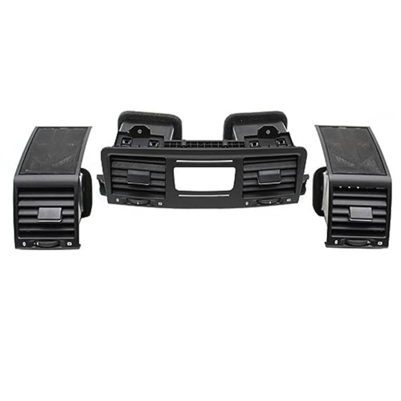 MEXWLOP Auto-Front-Links-Rechts-Klimaanlage, AC-Entlüftungsauslass, Lautsprecherabdeckung, for, G-Klasse W463 2004–2018(Black B Front 3pcs Set) von MEXWLOP