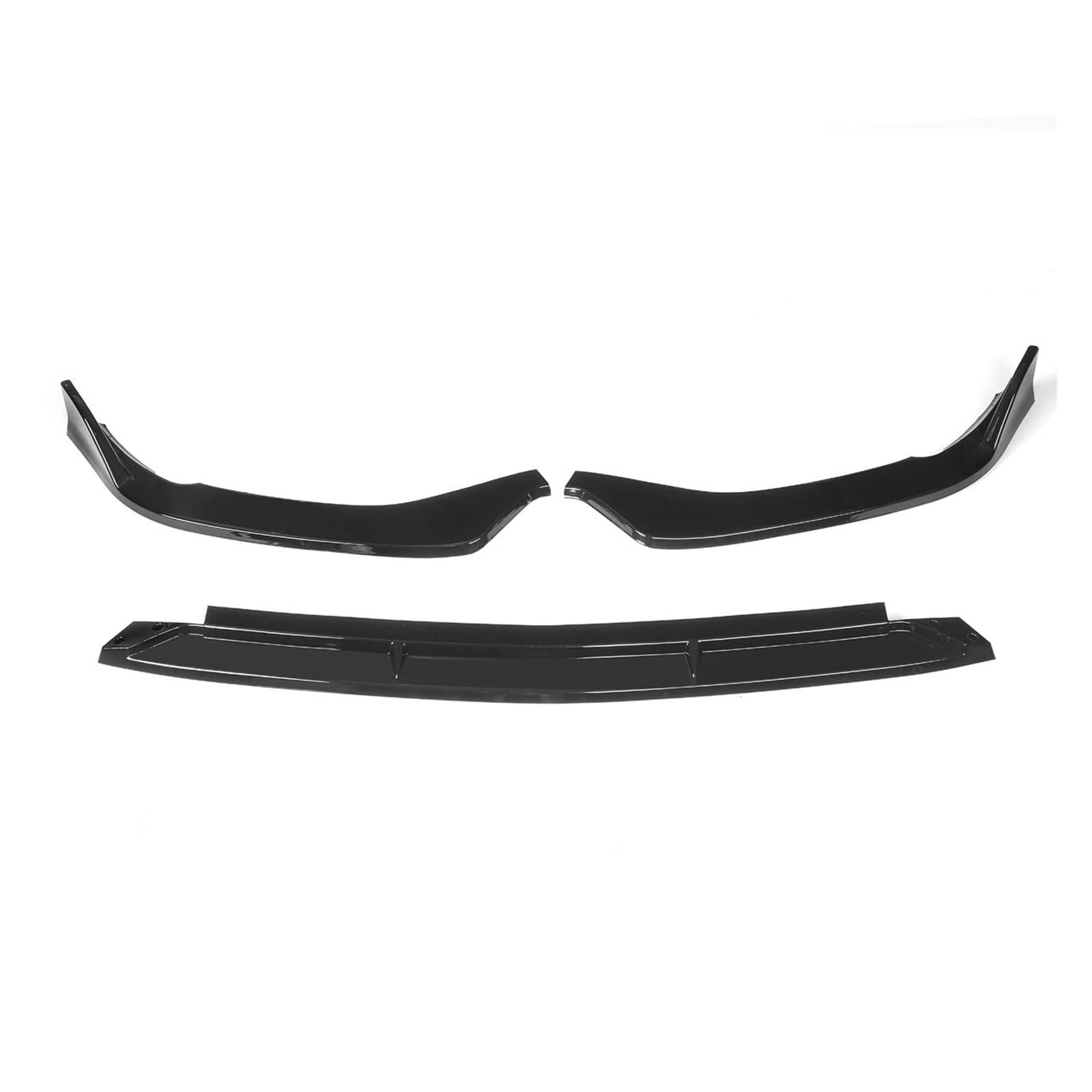 MEXWLOP Auto-Frontstoßstangen-Lippensplitter, Kinn-Stoßstangen-Body-Kits, Spoiler, for Mercedes-Benz, C-Klasse W206 C200 C260 2021 2022 Frontstoßstangenlippe(Glossy Black) von MEXWLOP