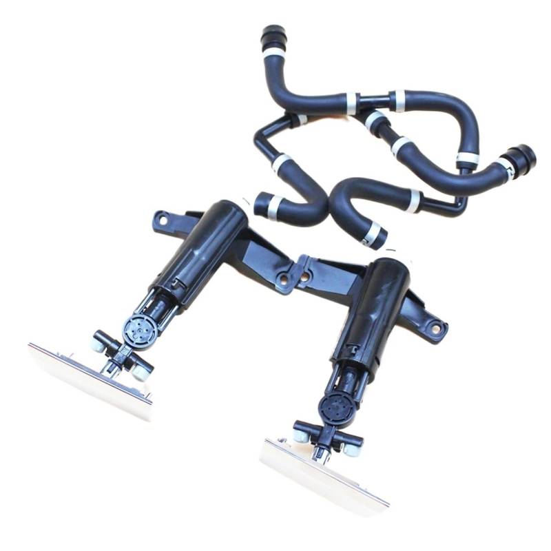 MEXWLOP Auto Styling Stoßstangen Scheinwerfer Scheinwerfer Waschanlage Düse Mit Abdeckung Set 85208-50030 85207-50030, for, for Lexus, LS460 2007 2008 2009 Kappe für Scheinwerferwaschdüse(Pair) von MEXWLOP